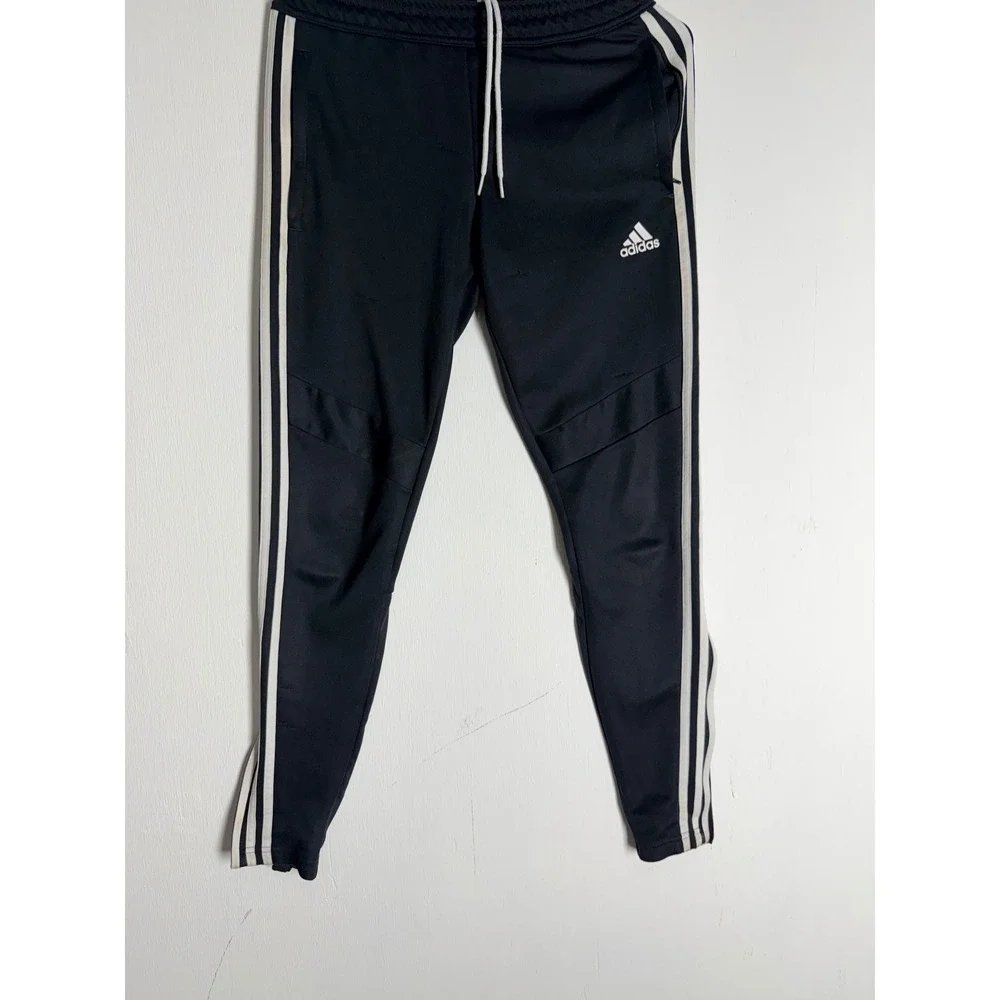 Adidas Tiro 17 Training Pants Black White Stripe Soccer Joggers XS